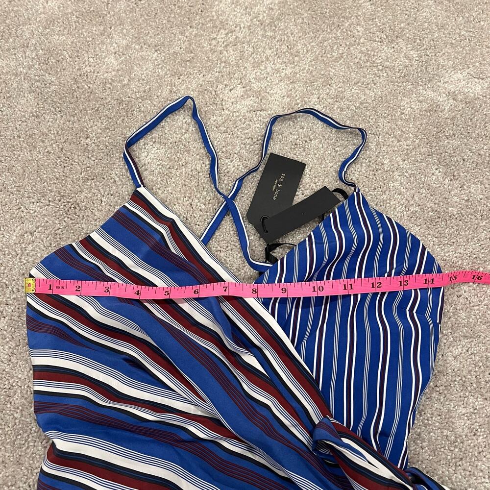 NWT Rag and Bone Blue‎ Multi Felix Jumpsuit 100% … - image 13